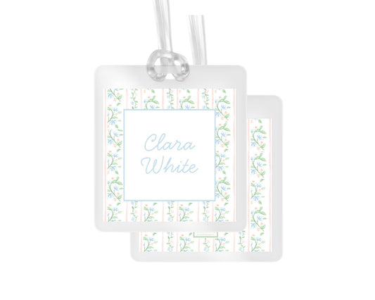 Floral Personalized Bag Tag