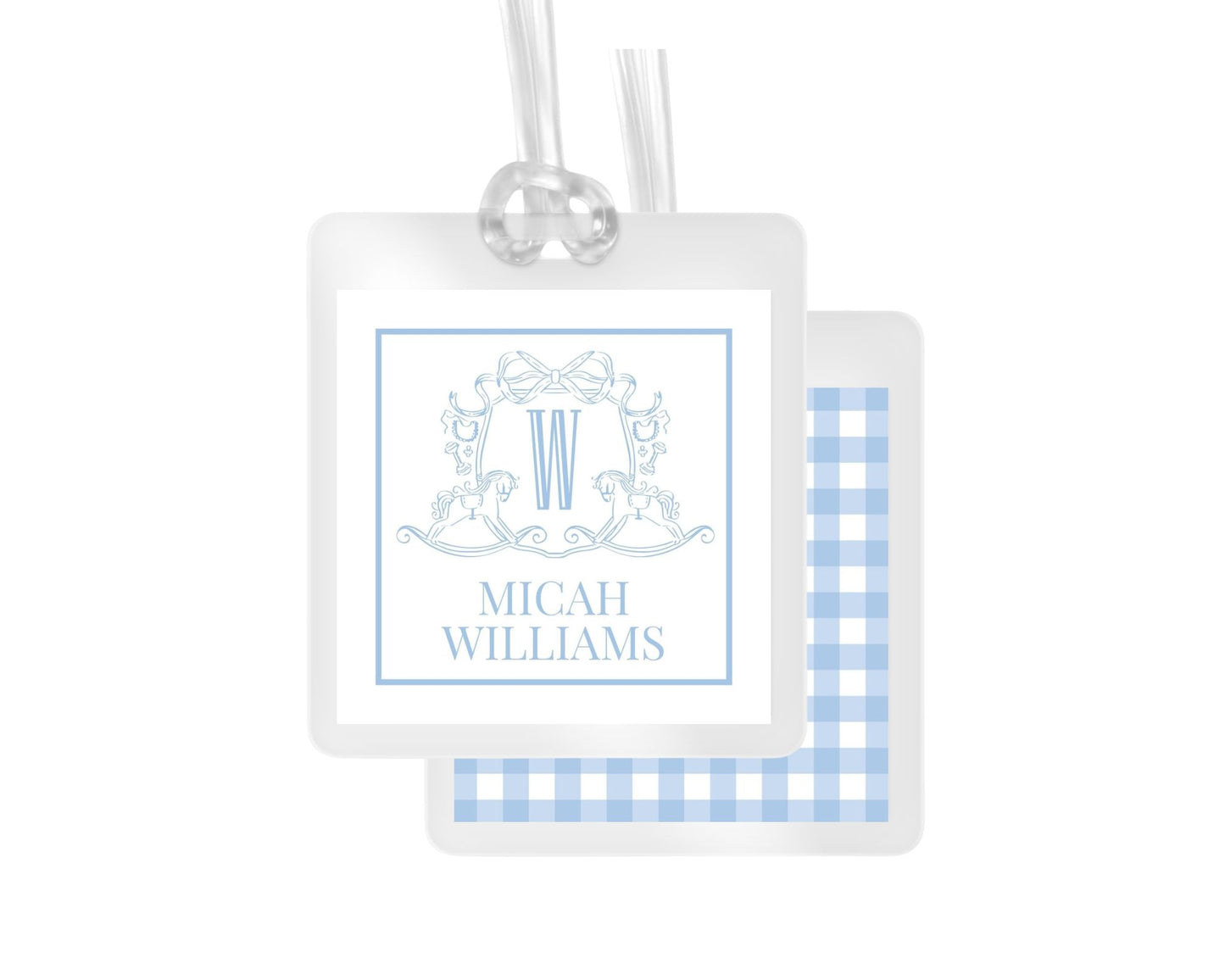 Rocking Horse Personalized Bag Tag