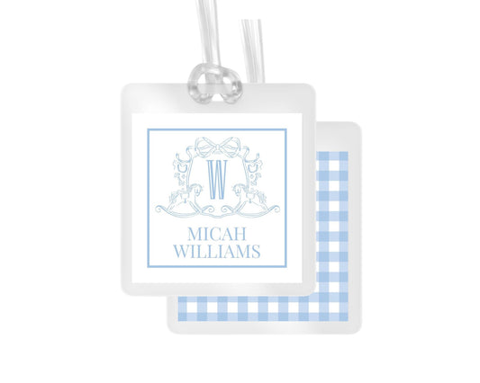 Rocking Horse Personalized Bag Tag