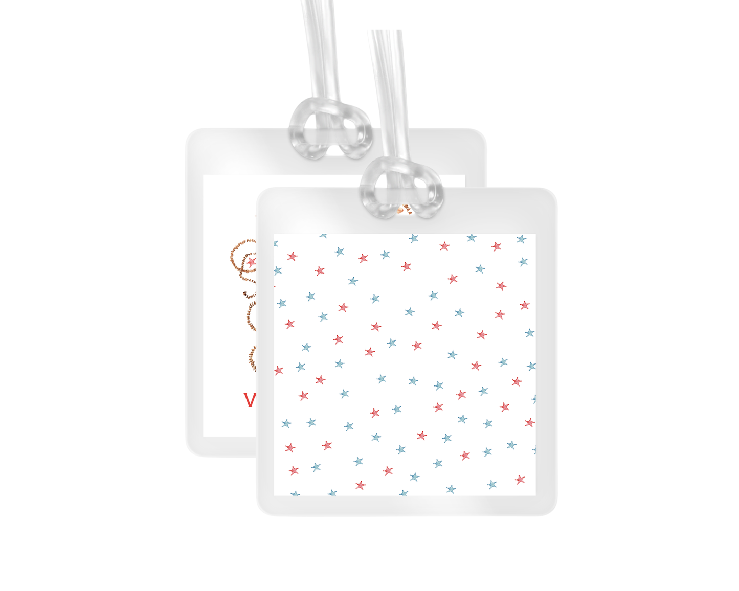 Buckaroo Crest personalized bag tags
