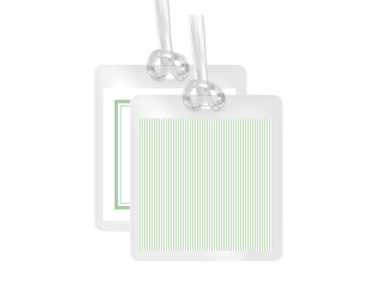 Airplane and Stripe Personalized Bag Tag