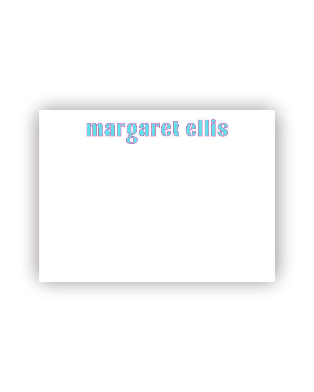 Fun and Bold Personalized notecards