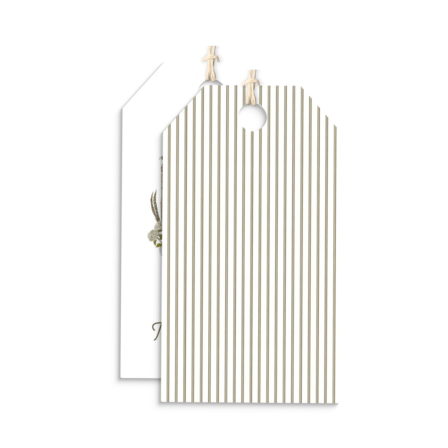 Pheasant Crest Personalized hang tags
