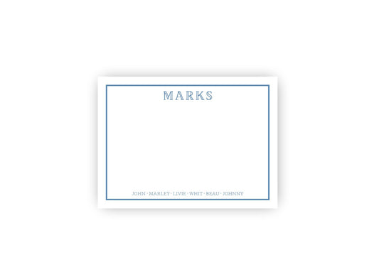 Family Personalized Notecards