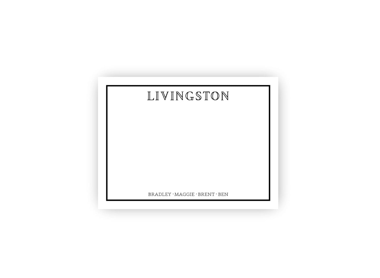 Family Personalized Notecards