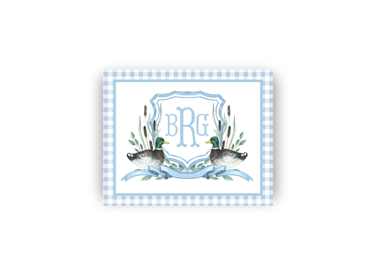 Duck Crest Monogrammed Print- DIGITAL FILE