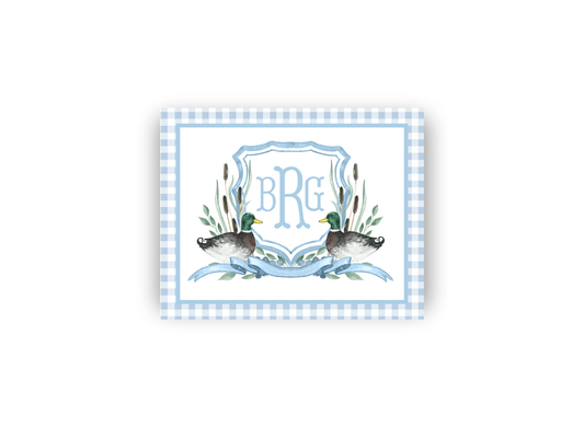 Duck Crest Monogrammed Print- DIGITAL FILE
