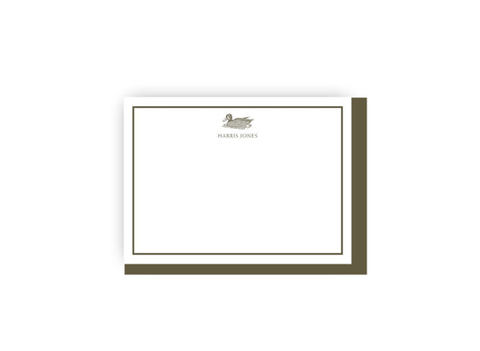 Vintage Duck Personalized Notecards