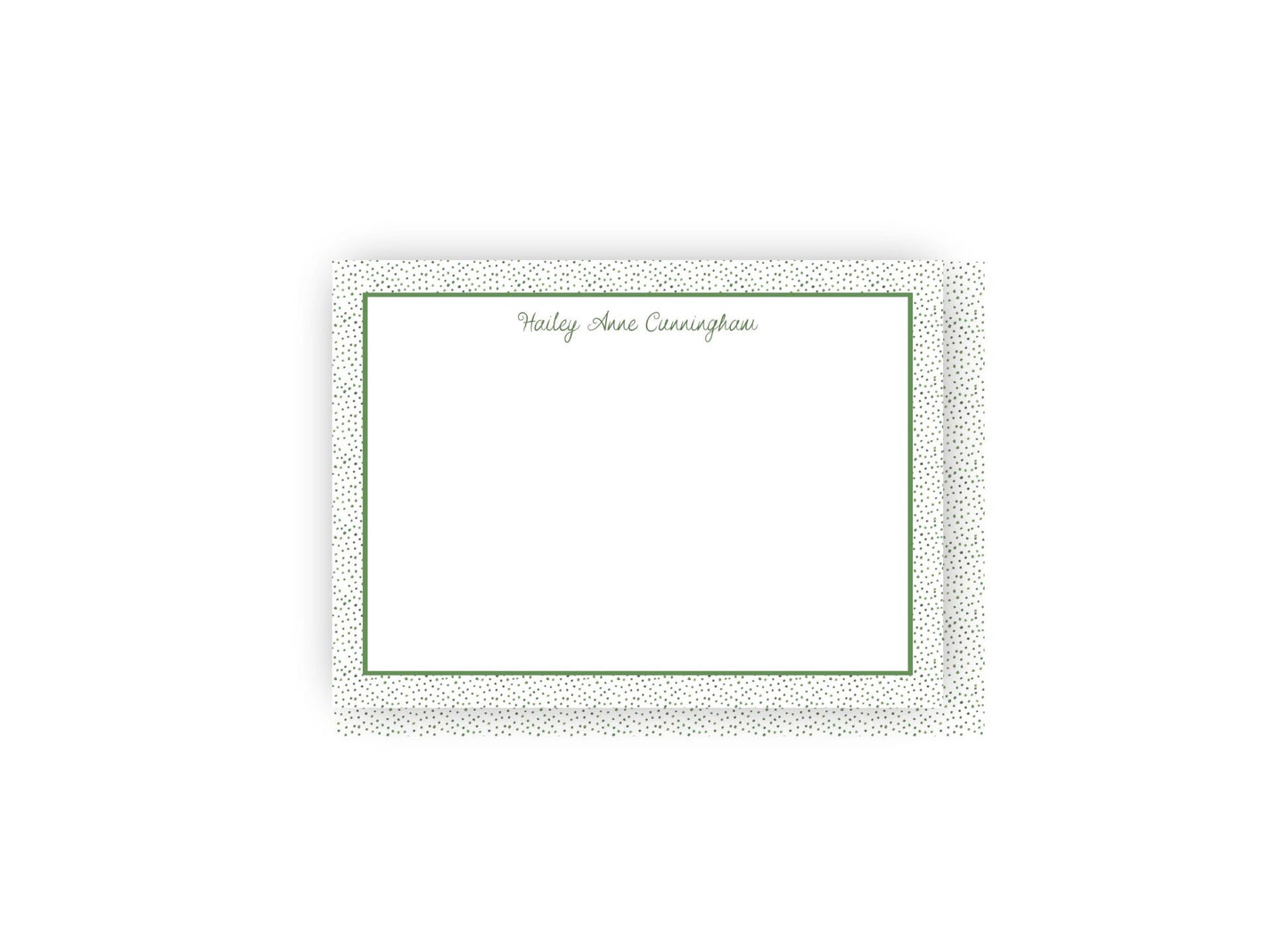 Watercolor Dotted Personalized Notecards