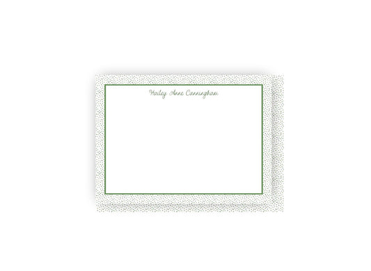 Watercolor Dotted Personalized Notecards