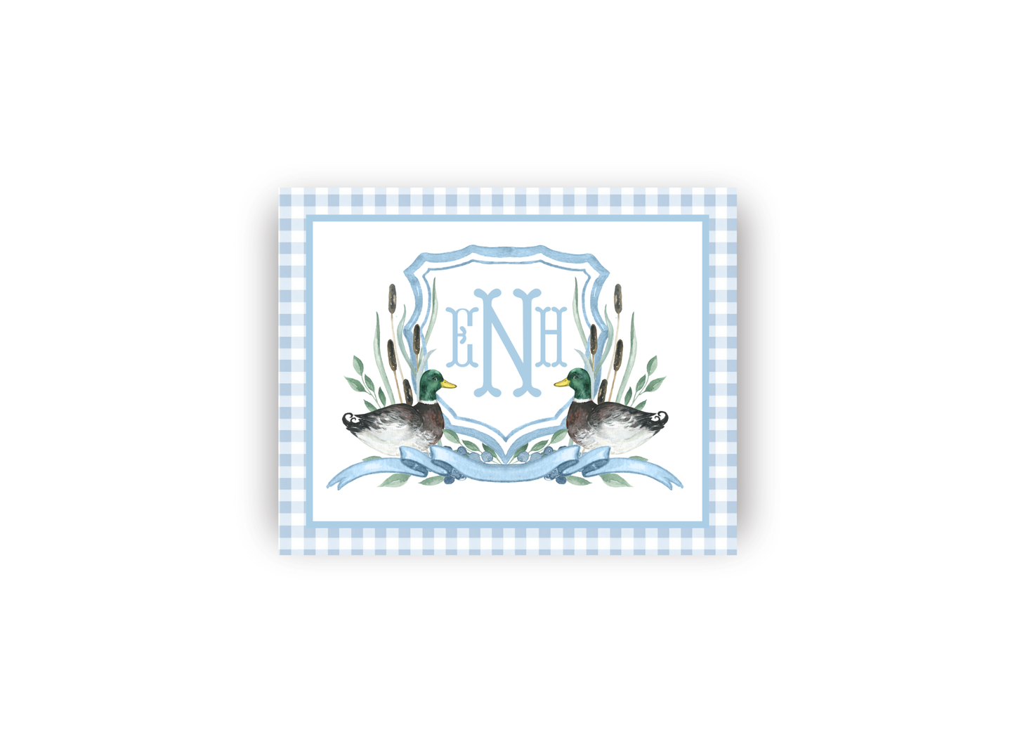 Duck Crest Monogrammed Print- DIGITAL FILE