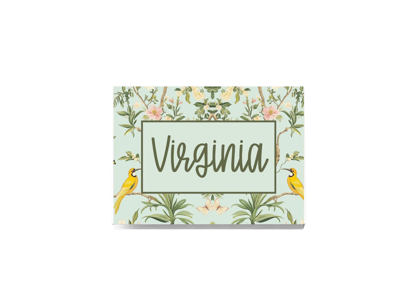 Chinoiserie Folded Personalized Notecards