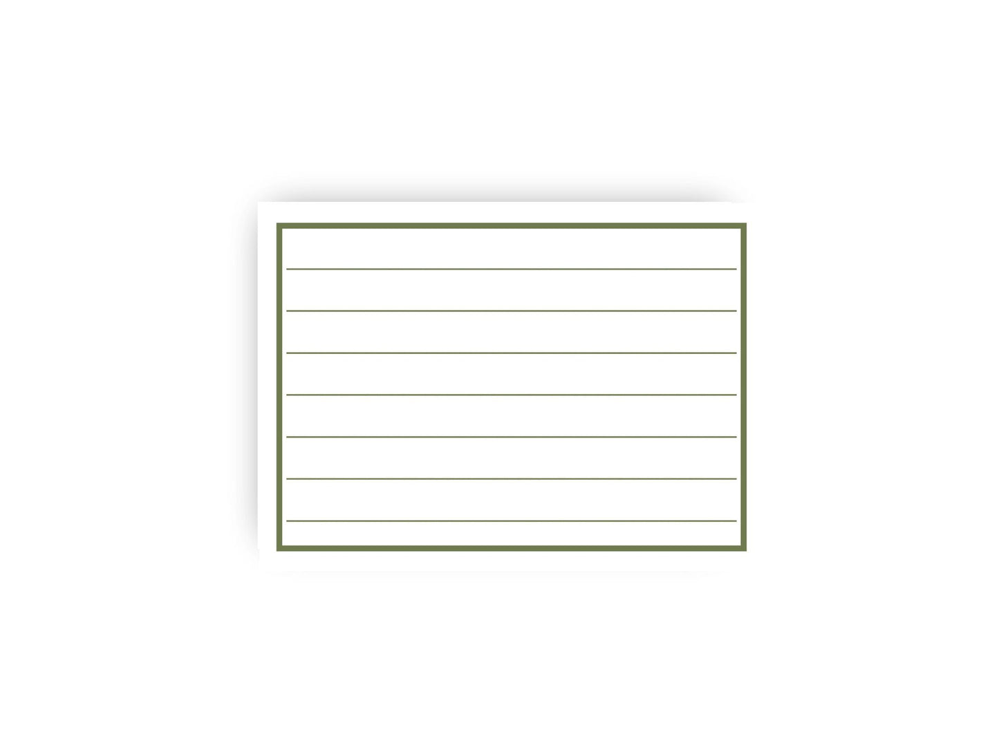 Fish Personalized Lined Notecards