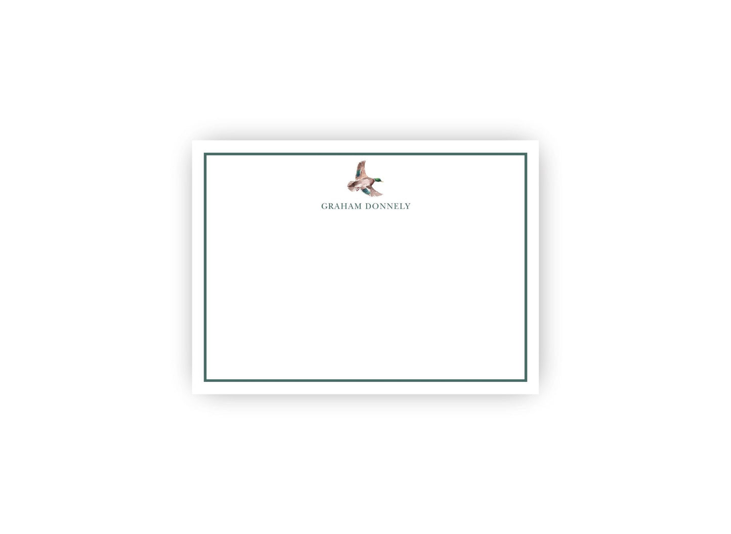 Handsome Mallard Duck Personalized Notecards