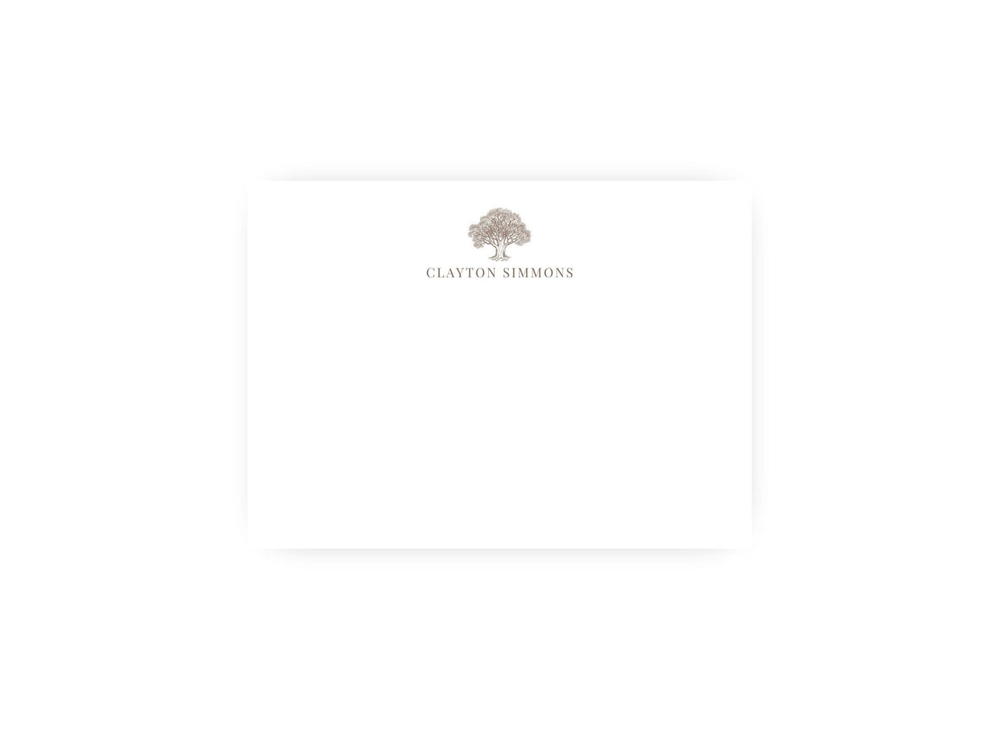 Oak Tree Handsome personalized notecards