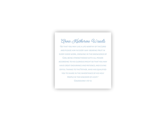 Colossians 1:10-12 Personalized Print- DIGITAL FILE
