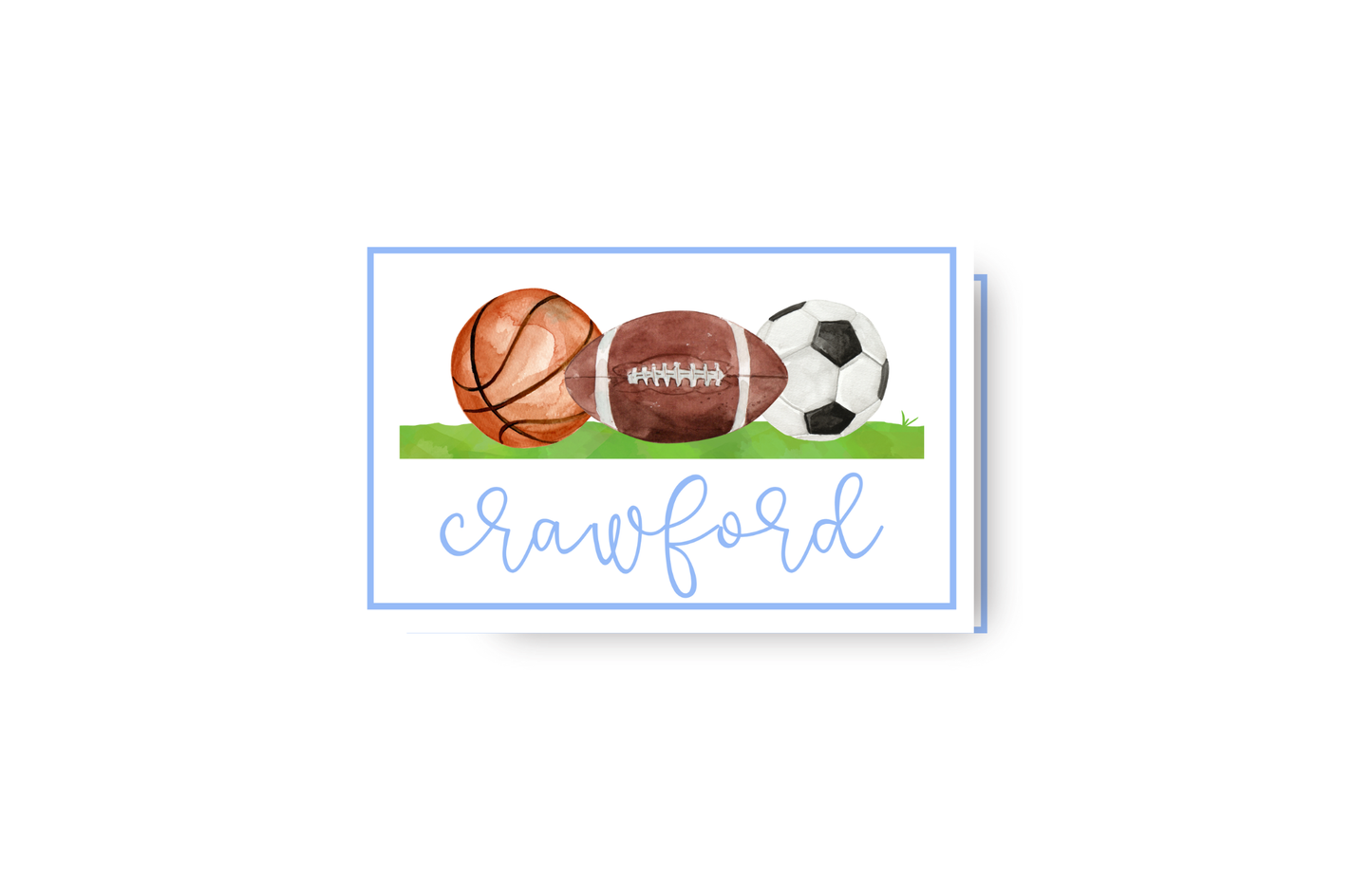 Sports Balls personalized placemat