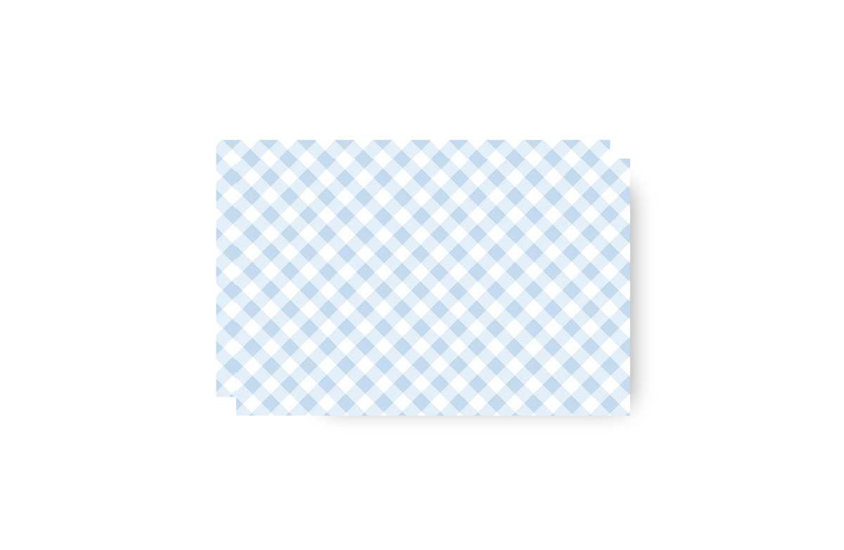 Birthday Puppies and Blue gingham placemat