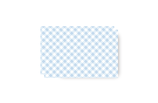 Birthday Puppies and Blue gingham placemat