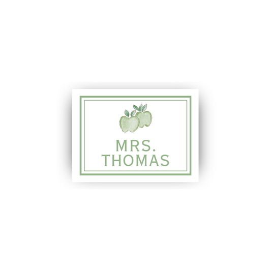 Green Apple Teacher business cards