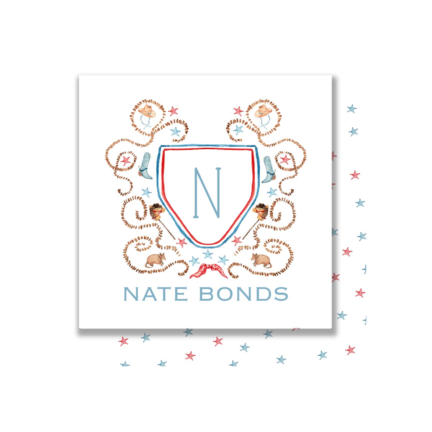 Buckaroo Crest personalized gift tags