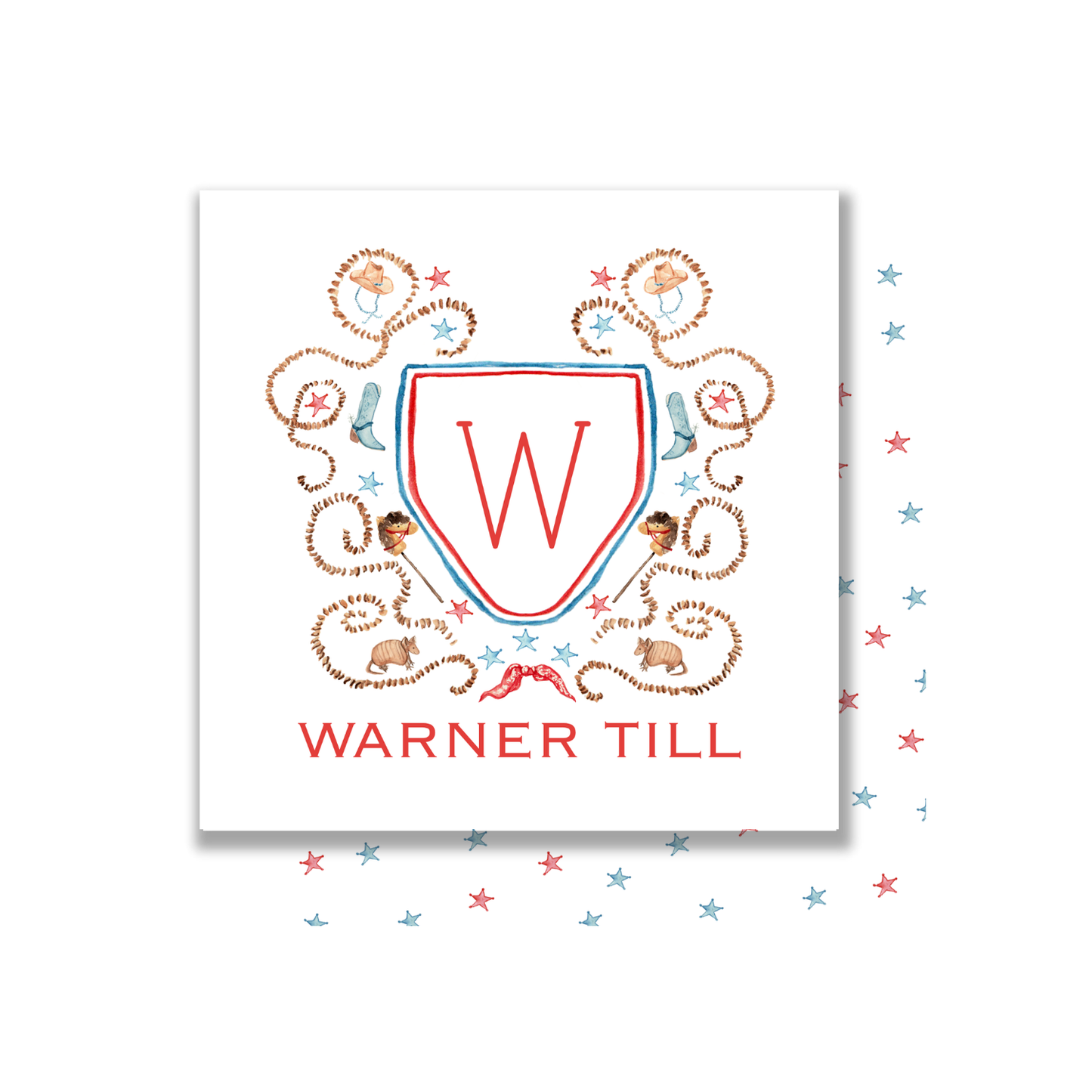 Buckaroo Crest personalized gift tags