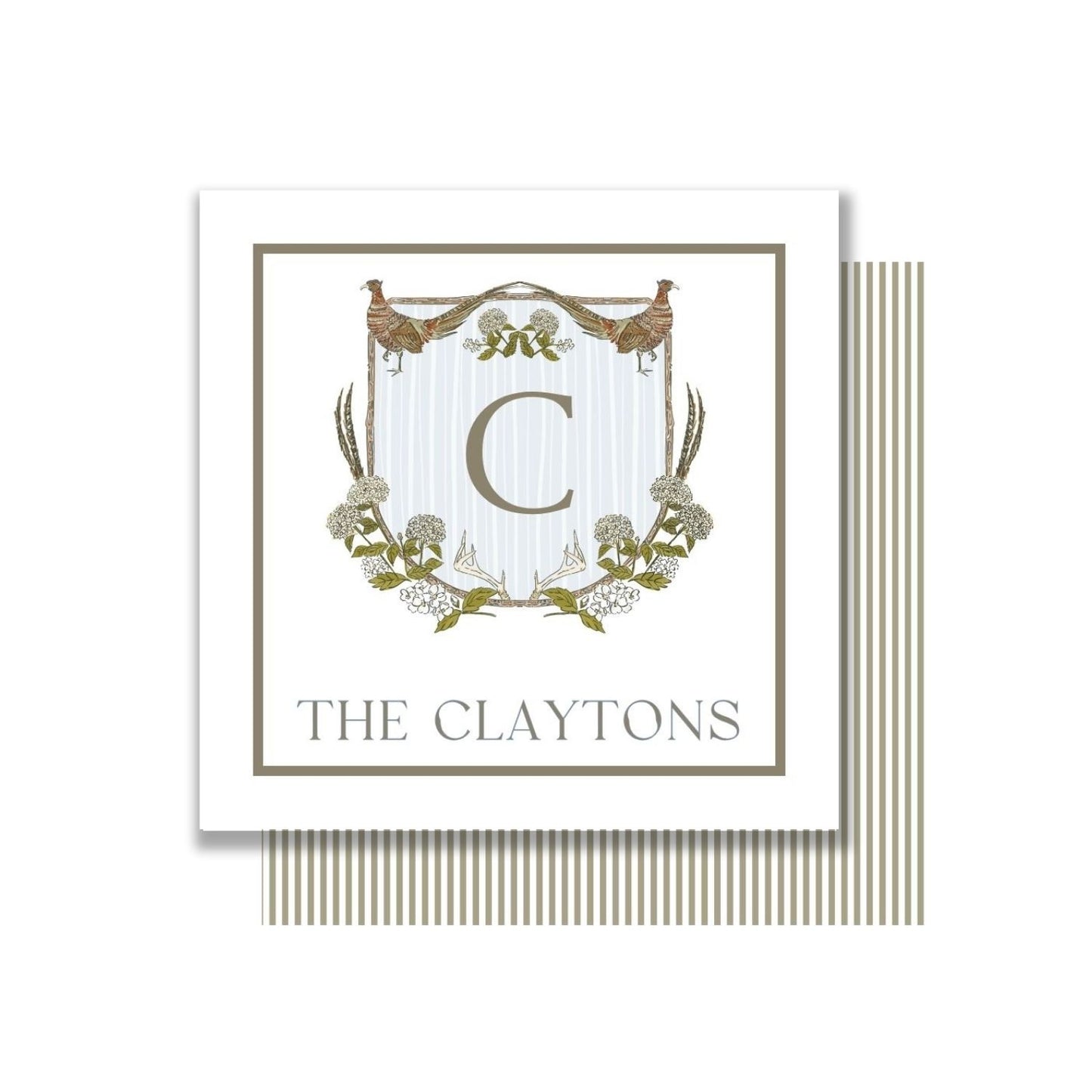 Pheasant Hunting Crest personalized gift tags