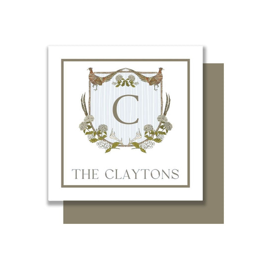 Pheasant Hunting Crest personalized gift tags