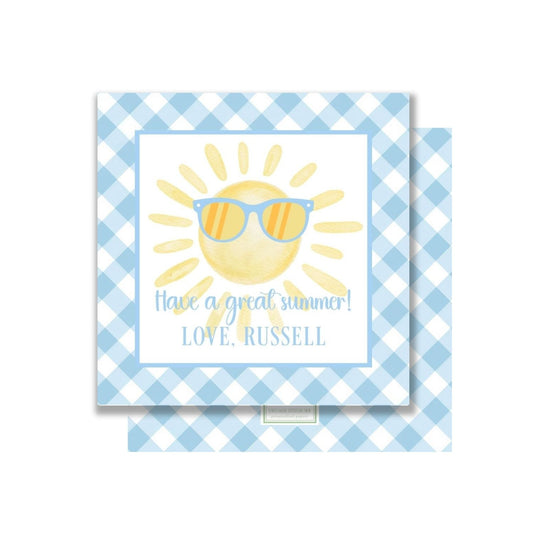 Summer Sunshine personalized gift tags