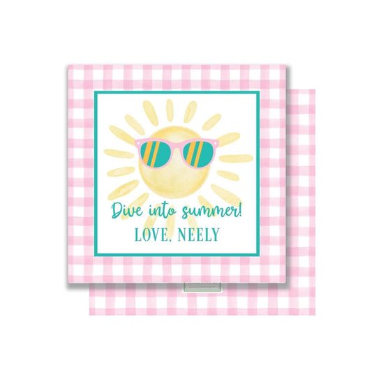 Summer Sunshine personalized gift tags