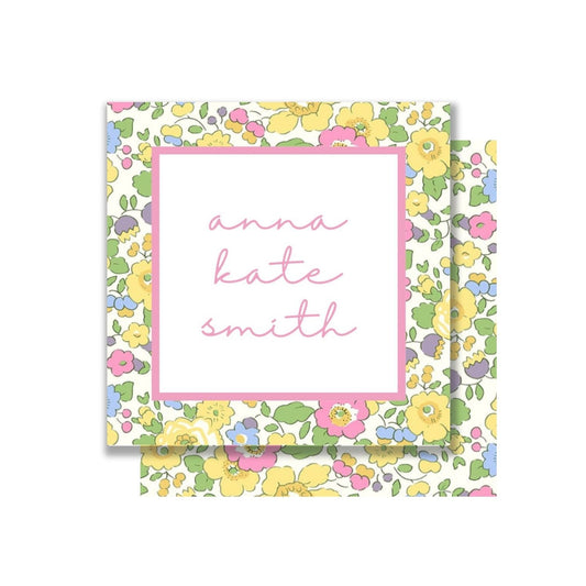 Liberty inspired floral personalized gift tags